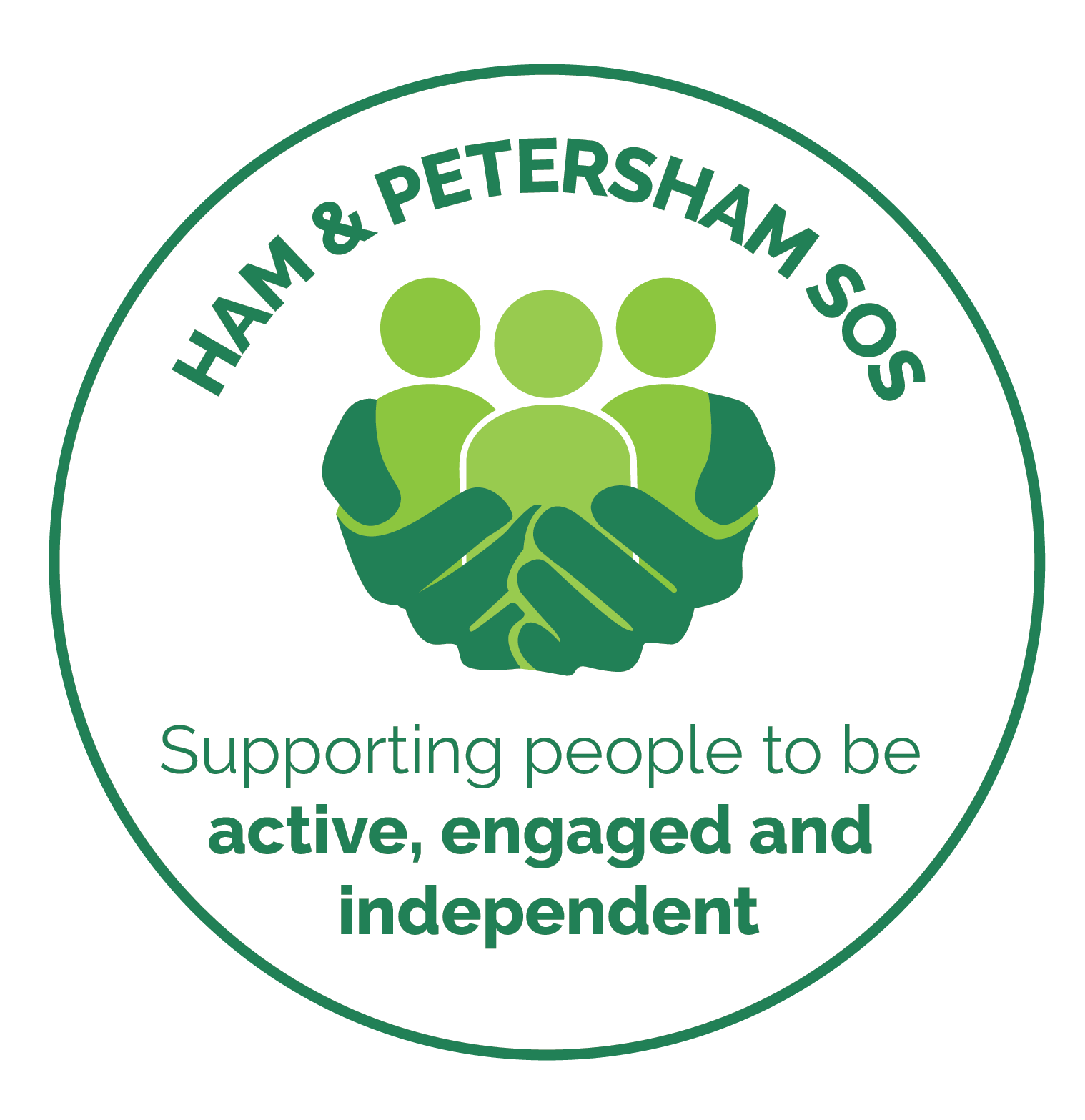 Ham Petersham SOS Logo - Changing the way we connect!